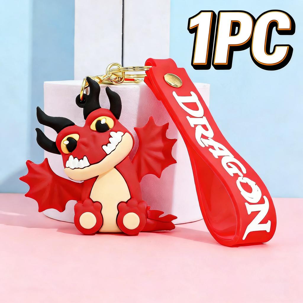 New How to Train Dragon Toothless Keychain Night Fury PVC Figurine Zinc Alloy Key Ring Backpack Charm Pendant Decor Accessory