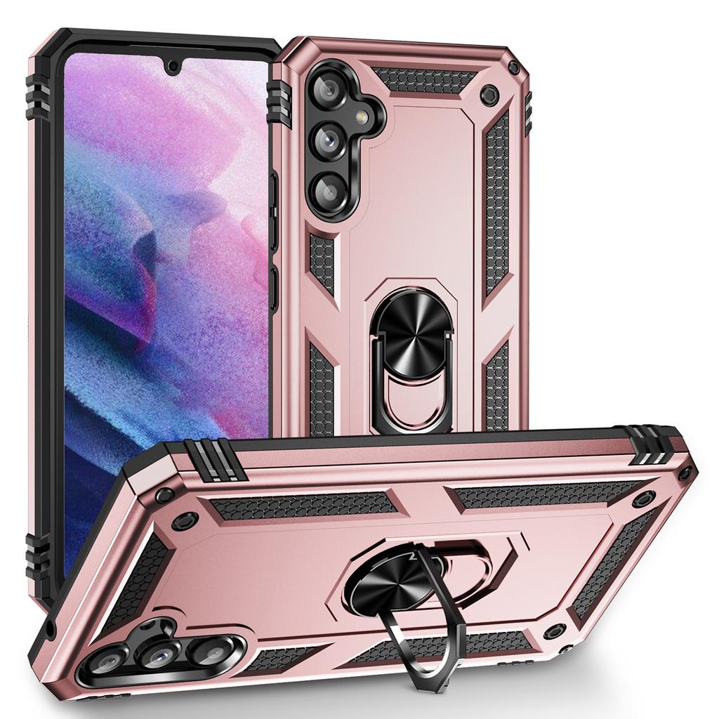 Shockproof Armor Magnetic Case For Samsung Galaxy A34 A24 A14 A54 A13 A33 A71 A51 A52 A53 A33 A04E A32 A53 A21S Metal Ring Cover