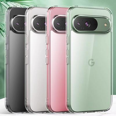 Simple Soft Silicone Case For Google Pixel 9 Pro XL 8A 7A 6 Pro Slim Clear TPU Shockproof Transparent Phone Cover