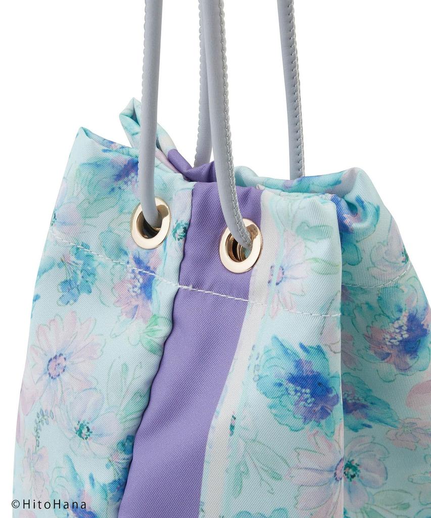 ROPE' PICNIC Passage HitoHana x ROPE' PICNIC Scarf Print Tote & Shoulder Bag, Women's, GIX32020, Light Green (33)