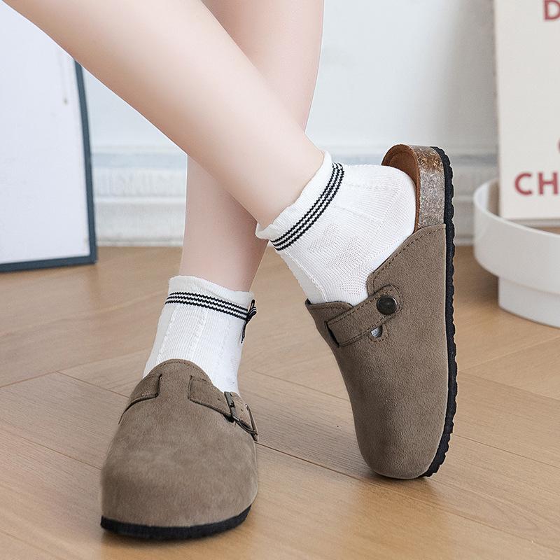 Kinderschuhe Frühling und Herbst Jungenschuhe Retro Mädchen Freizeitschuhe Kinder Zehengeschlossene Hausschuhe