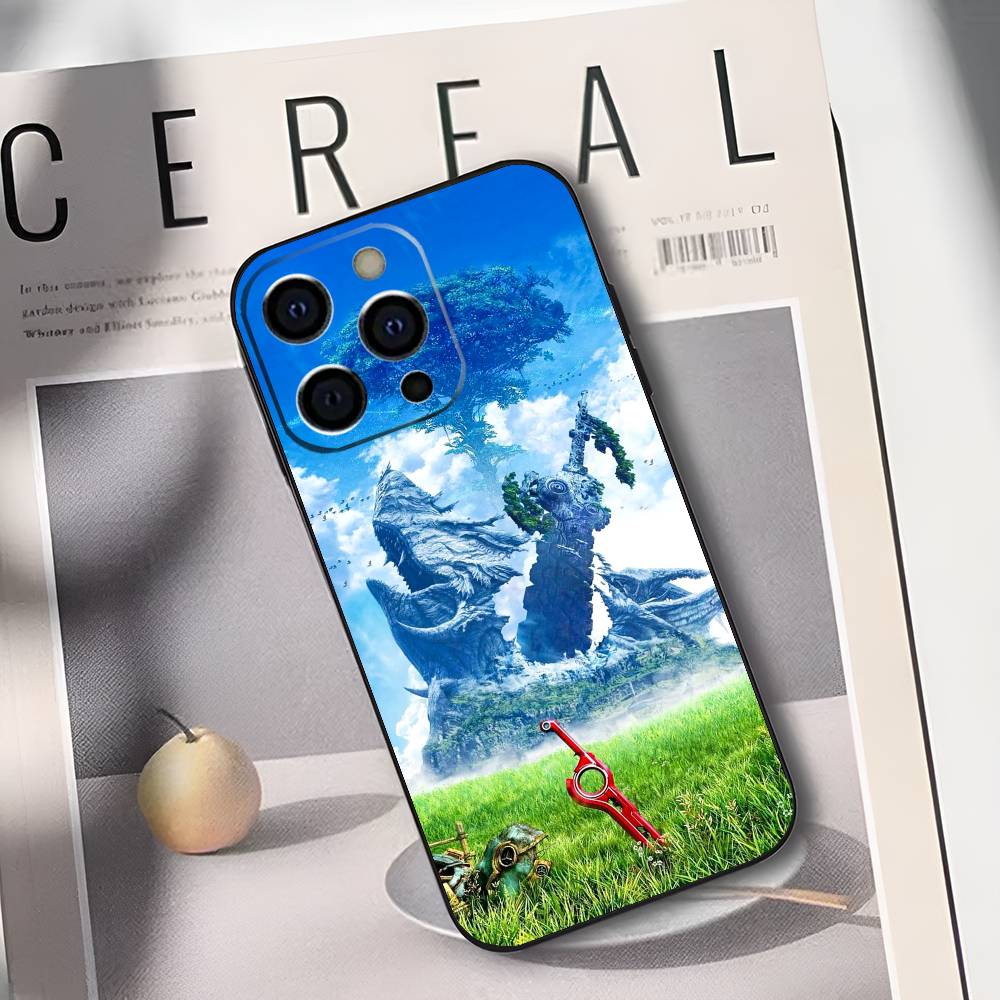 

Game X-Xenoblade Chronicles Phone Case For iPhone 17,16,15,14,13,12,11 Plus,Pro Max,XS,Soft Silicone Black Cover iPhone11PROMAX