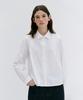 DEPOUND Lace Point Pintuck Blouse [White]