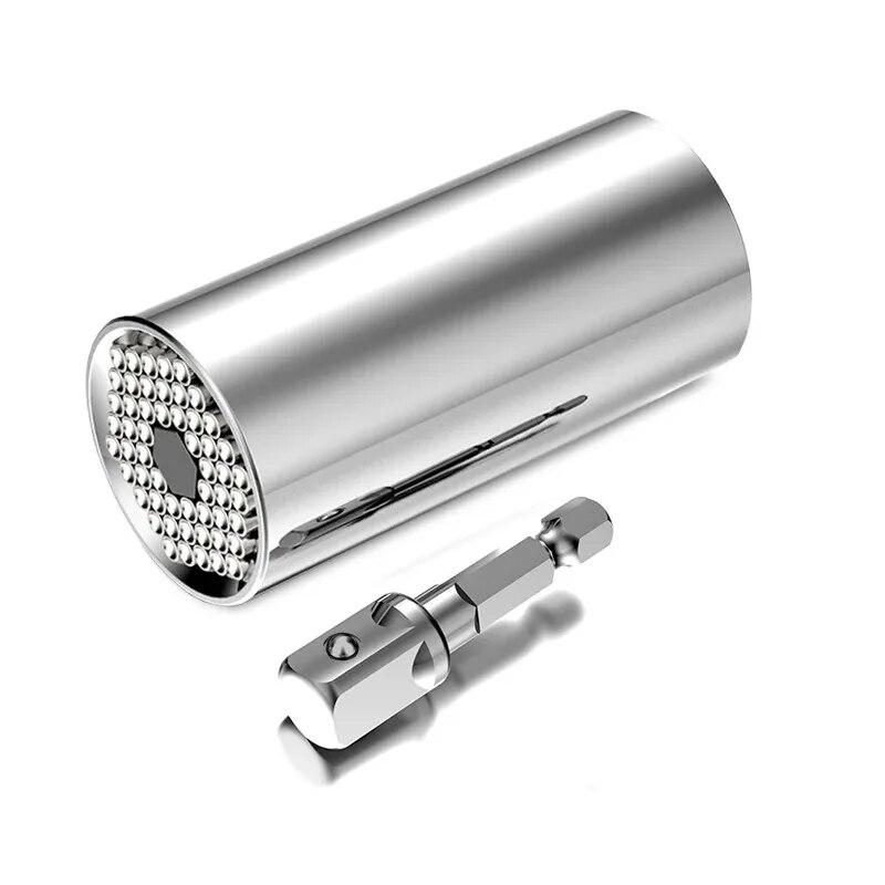 

Универсальный ручной универсальный динамометрический ключ с торцевой головкой 7-19 мм, многофункциональный портативный набор инструментов для ремонта автомобиля серебряный