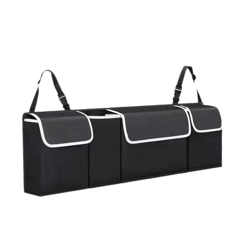 Temu Multifunctional Car Seat Back Organizer - Oxford Cloth Hanging Storage Bag