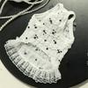 Lace Bowknot Pet Princess Dress Frilly Skirt Cat Suspenders Vest  Spring Season