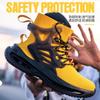 Men's Safety Shoes Steel Toe Soft Soled Safety Breatheable Men's Boots Puncture Resistant Wear-resistant Lightweight Work Shoes