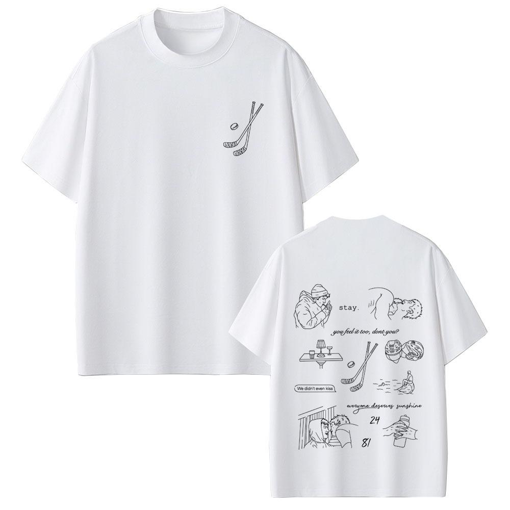 Heated Rivalry Shane Hollander Ilya Rozanov Hollanov 2481 Graphic Tshirt Male Casual Cotton T Shirts Men Women Vintage Top