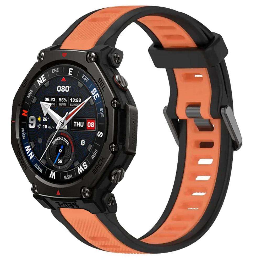 18/20/22mm Sports Silicone Strap for Amazfit T-Rex3 Pro 48mm 44mm Comfortable Breathable Wristband for Amazfit Helio/Balance 2-1