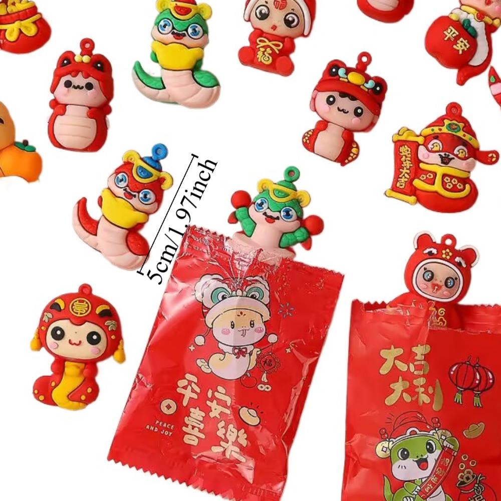 5PCS Miniature Snake Pinch Family Mini Snake Cute Blind Bag Children