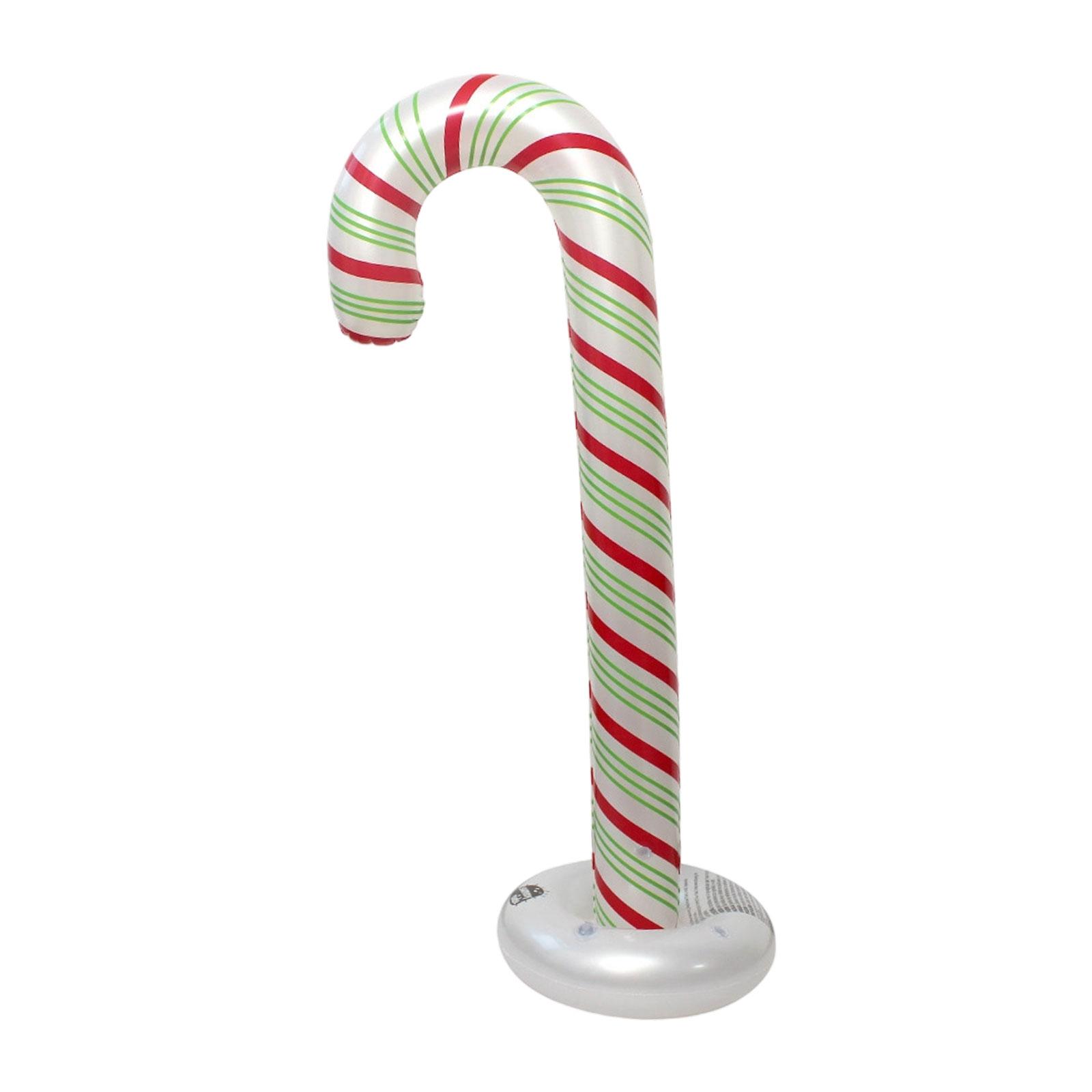 

Christmas Inflatable Candy Cane Versatile, Xmas Decor, Blow up Candy Cane Party Supplies for Patio Garden Courtyard Home Malls