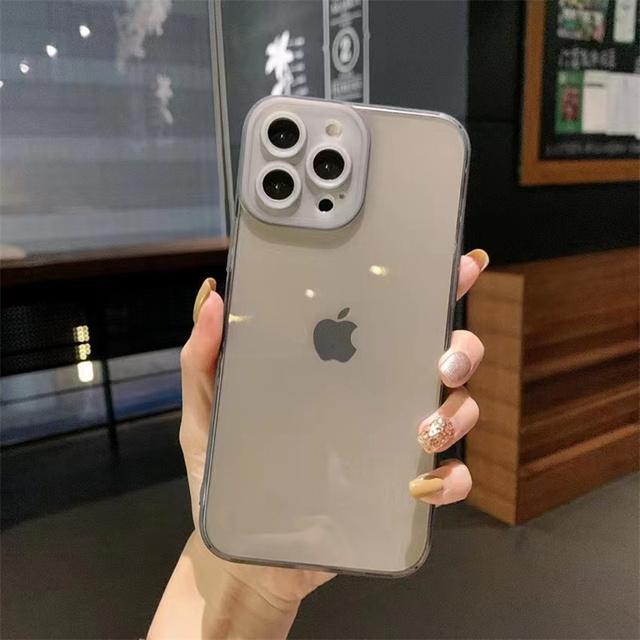 For Iphone 13pro Lens Protection Clear Phone Case For Iphone 13 Pro Max 12 11 Xs Max X Transparent Soft Bumper Back Cover Funda