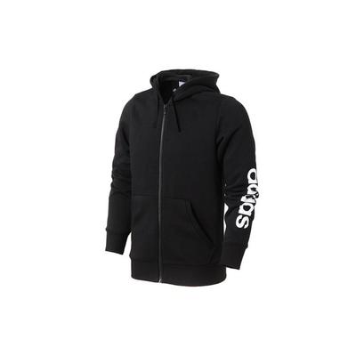 Zippered Knit Hoodie Jacket Men Jackets Black BR4058