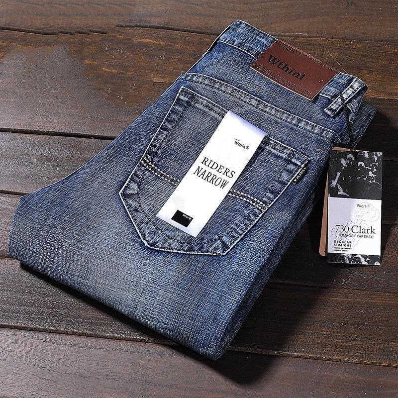 Spring and Autumn Jeans Men's Straight Loose Stretch Casual Pants Slim Men's Pants