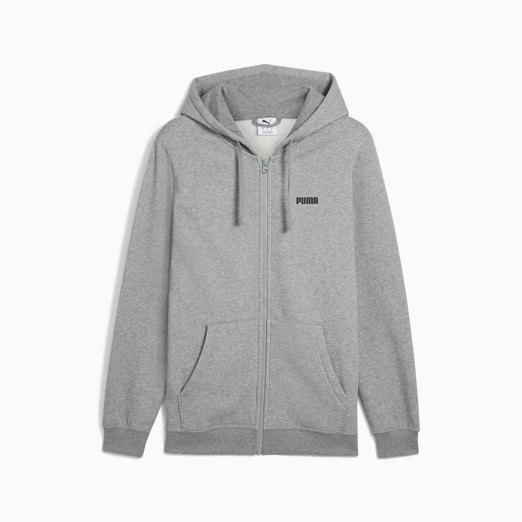 Men's Hoodie Puma ESS SMALL LOGO FZ FL Gray 68677503 R S