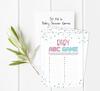 Inkdotpot Gender Reveal Baby Shower Game Set Of 50 BabyA  AlphabetA  ABCA  Game Ita    s A Boy Ita    s A Girl Party