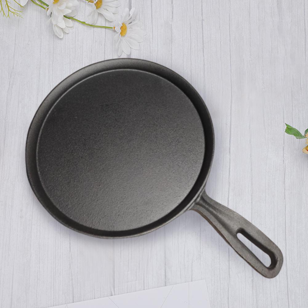 28cm Cast Iron Egg Frying Pan Non-stick Steak Skillet Cooking Pots Household Frying Pan Pot for Gas Induction Cooker Universal