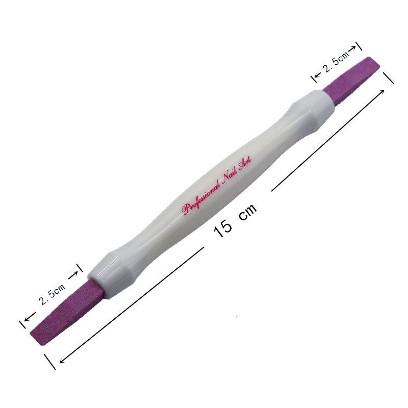 

Дизайн ногтей Двусторонняя керамическая кварцевая ручка для резьбы и удаления кутикулы