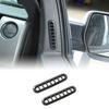 2x Door Side Air Vent Outlet Cover Trim Bezels For Ford F150 09-14 Carbon Fiber