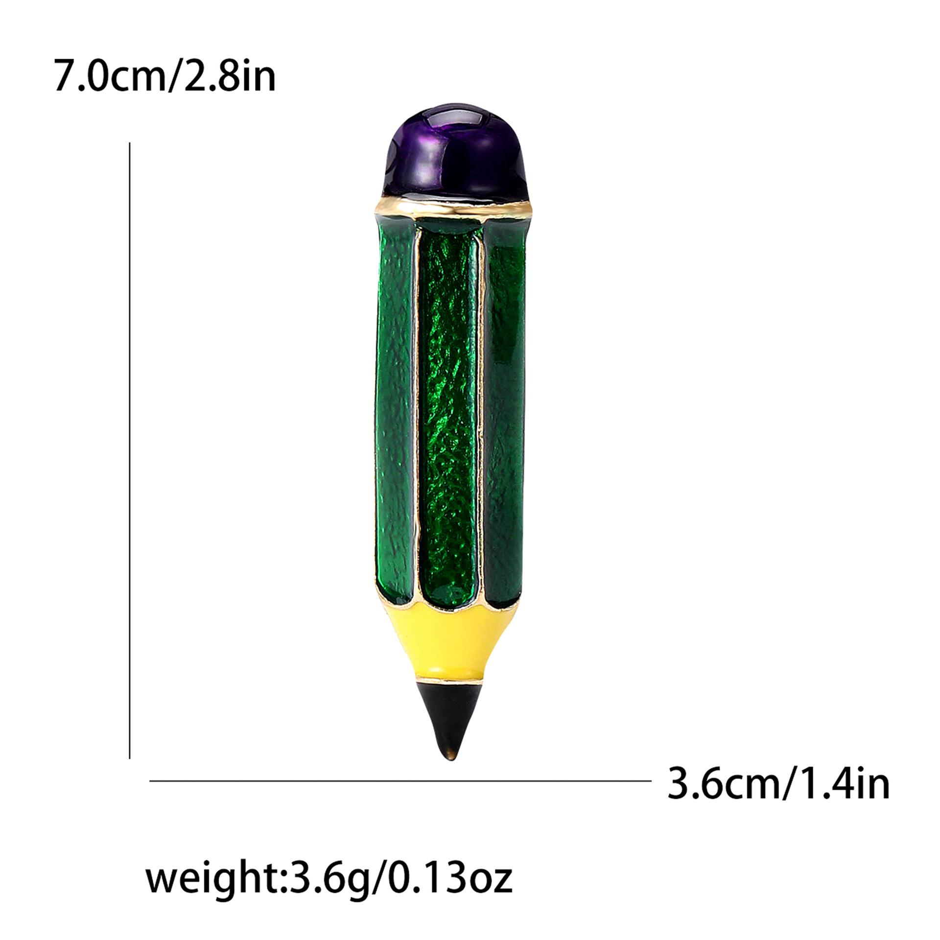 

Модный креативный сплав эмаль карандаш брошь нишевый дизайн мужские и женские костюмы кардиган корсаж ювелирные изделия булавка