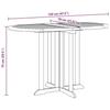 VidaXL Table pliable de jardin papillon 120x70x75 cm Bois teck solide