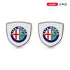 Car Sticker For Alfa Romeo 159 147 1/2pcs 3D Metal Car Styling Shield Emblem Badge Stickers For Alfa Romeo Giulia Giulietta 156  zj1