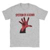 SOAD System Of A Down Band Cotton TShirt For Man Beach  Streetwear T Shirts O Neck Popular Tees Oversized Custom DIY Clothing