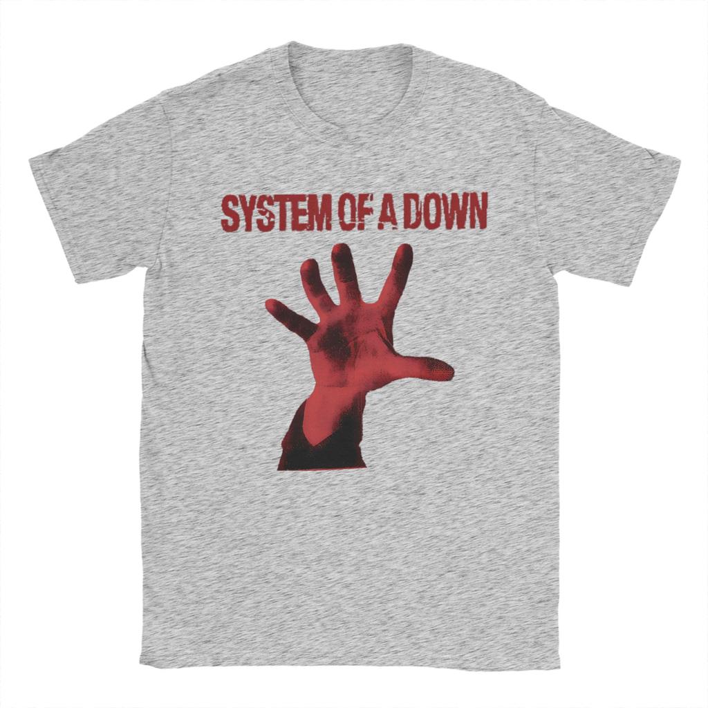SOAD System Of A Down Band Cotton TShirt For Man Beach Streetwear T Shirts O Neck Popular Tees Oversized Custom DIY Clothing