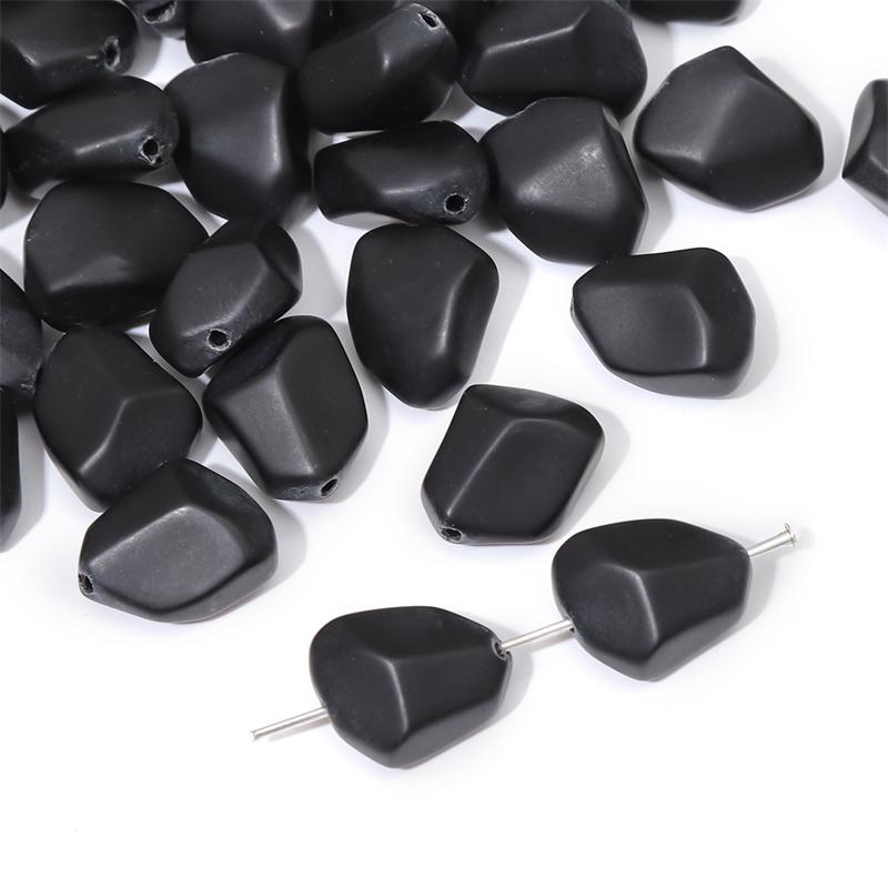 

Хрустальные стеклянные бусины с плоским камнем, матовая поверхность, свободные бусины-разделители для DIY ожерелья, браслета, изготовления ювелирных изделий 10pcs чёрный