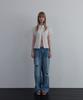 Unessin Sheer Cap Sleeve Shirt_Ivory