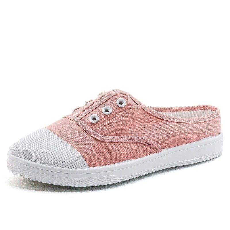 Canvas shoes spring lightweight soft-soled driving one-pedal cloth shoes