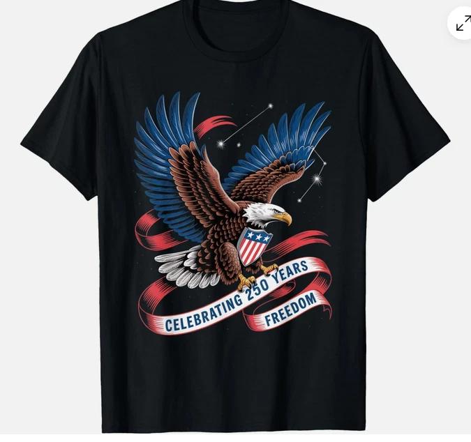 250 Years America Anniversary Usa 250th Birthday Apparel Tshirt S