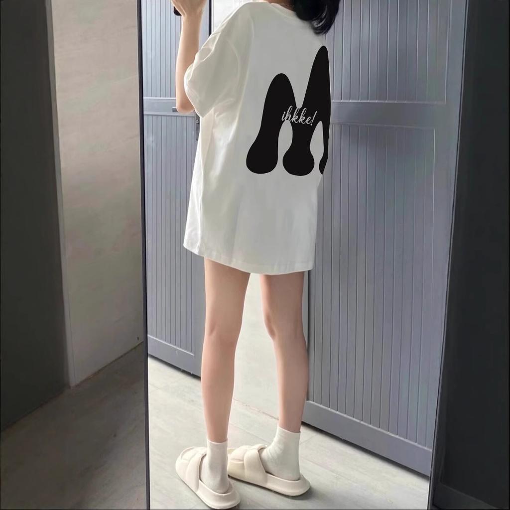 White short-sleeved t-shirt women's summer new pure cotton loose large size half-sleeved t-shirt lower clothes missing small top