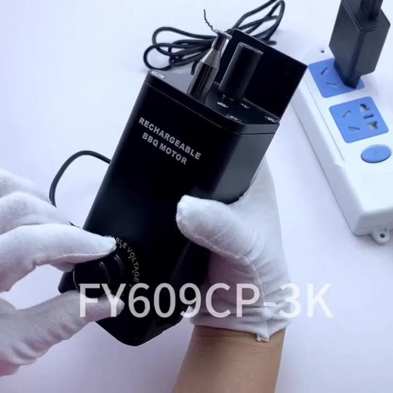 Rechargeable Electric Grill Motor Replacement 3-12V Adjustable Speed Barbecue Grill Oven Motor Rotisserie Grill Motor