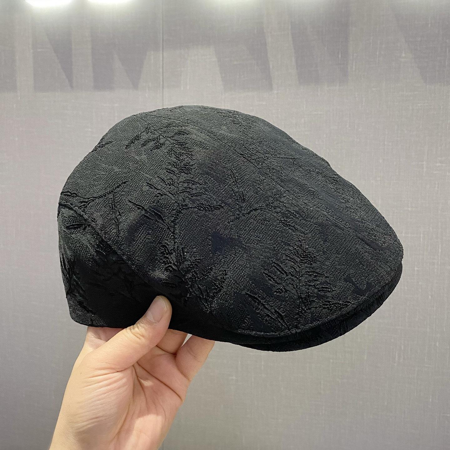 

Women s Retro Painter Beret Cap Spring/Summer Versatile Newsboy Style Fashionable Outdoor Unisex Adjustable Size 55-60cm чорний