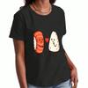 Sushi Time Damen Baumwoll-T-Shirt, Premium-Baumwoll-Druck, Strapazierfähig und Langlebig, Lässig und Modisch. Süßes Sushi-Rollen-Grafik-T-Shirt Für Wounisex, Enj