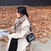 New Women's Bag Fashion Retro Trend Small Square Bag Contrasting Color Shoulder Messenger Bag Ins Foreign Style Bag Women