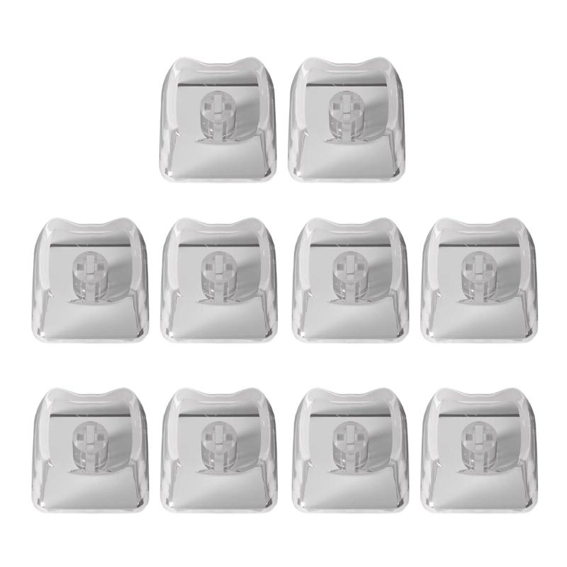

Clear 1U Keycaps Set Durability Scratch Resistant PC Component Optimized For Backlit-up Keyboards прозрачный