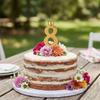 Elegant Gold Number Candle Holders Cake Toppers Decorations For Birthday Parties And Significant Gatherings