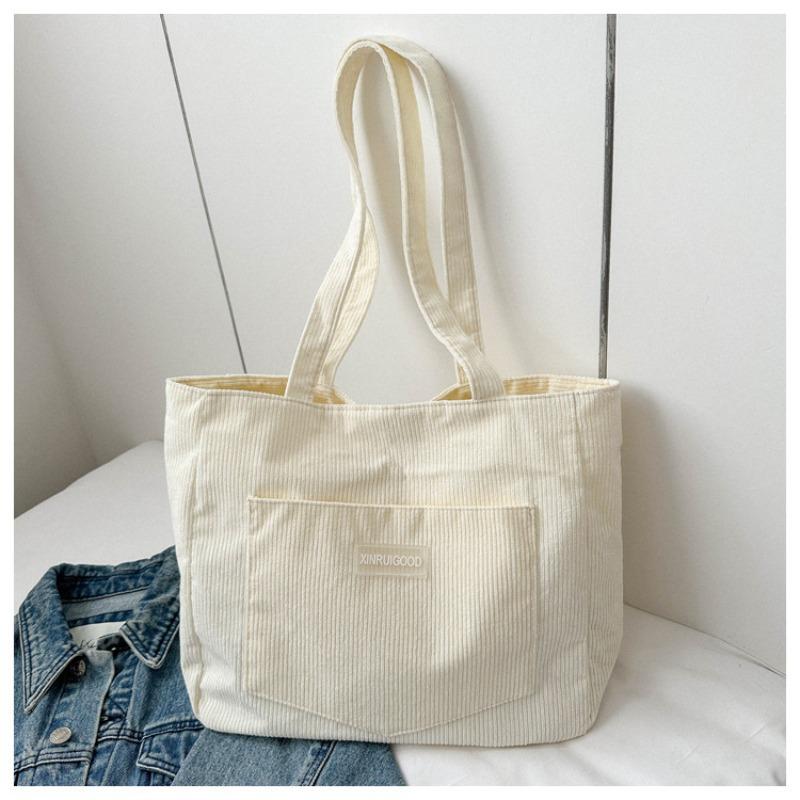 Women Canvas Corduroy Tote Bags Handbag Messenger Shoulder Bag shopping bag UK