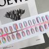 Dreamy Lavender Cat Eye Press-On Nail Set - 30 Pieces