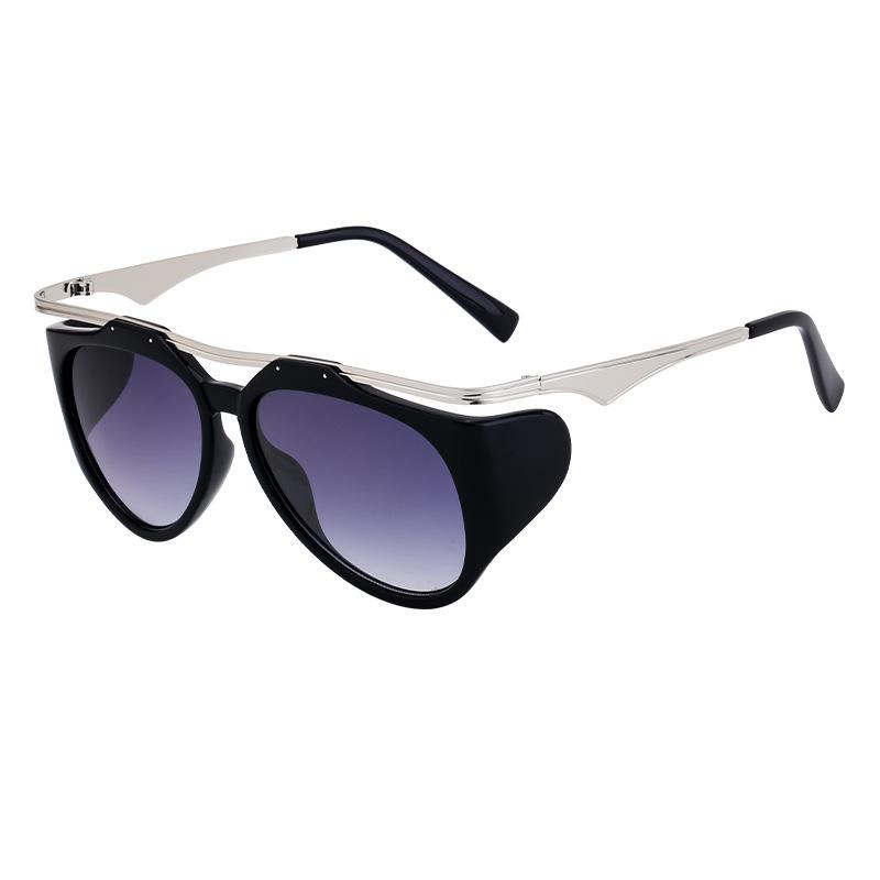 Wind Sunglasses Female Special-Shaped Cat Eye Sunglasses Female Tide Full Frame Sunscreen Sunglasses