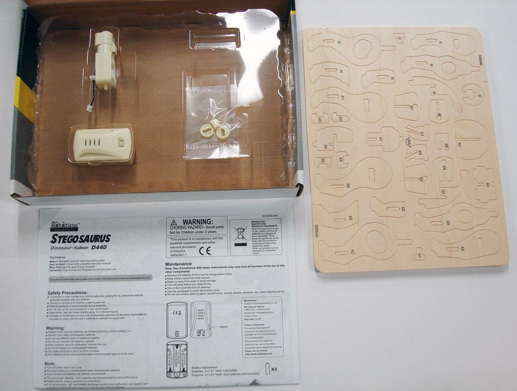 Moving Wooden 3D Puzzle Kit D440 Stegosaurus