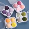 Influencer Makeup Sponge Set: Super Soft, Non-Absorbent, Instant Rebound with Four-Grid Egg Storage Box