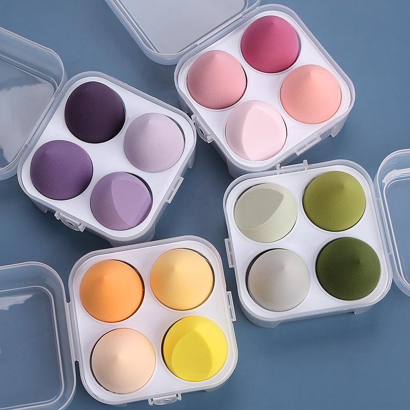 Gourd-Shaped Dual-Use Makeup Sponge, Dry & Wet Use, Slant-Cut Cushion Puff 4060