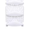 4-Tier Corner Storage Rack – Triangular PVC Shelf Unit for Bathroom, Living Room & Balcony – White