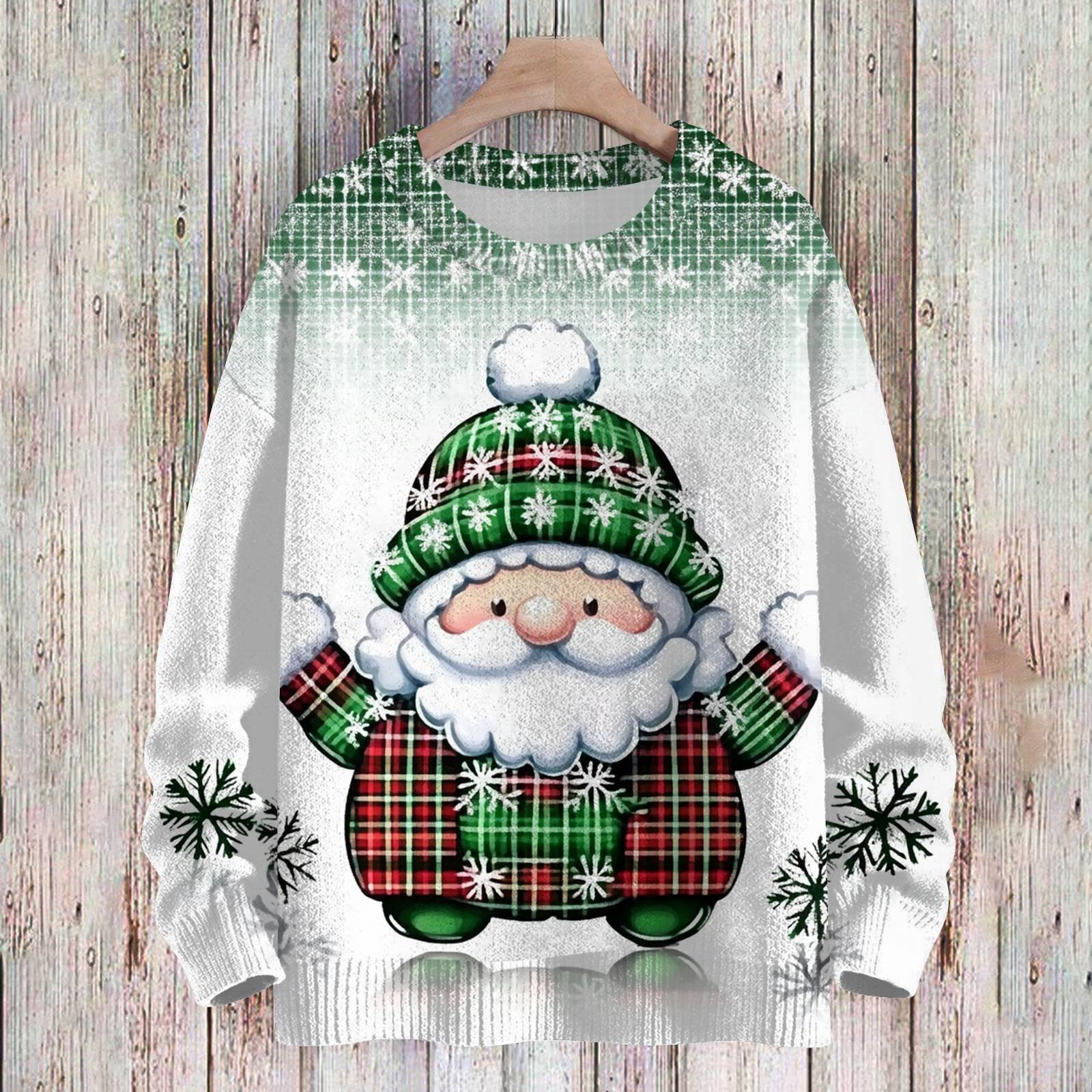 

Рождественские толстовки для детей, вязаные свитера для мальчиков и девочек, симпатичные рубашки, осенние свитера с круглым вырезом, топы 110