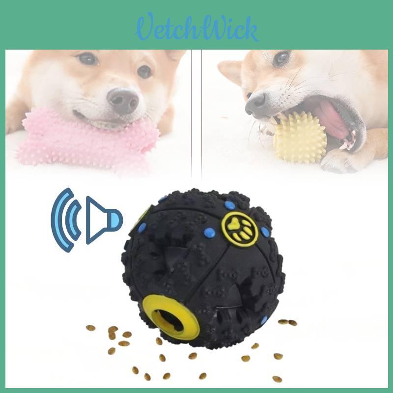 Exciting Black Squeaky Treat Dispensing Ball For Dogs Perfect For Chewing And Dental Health