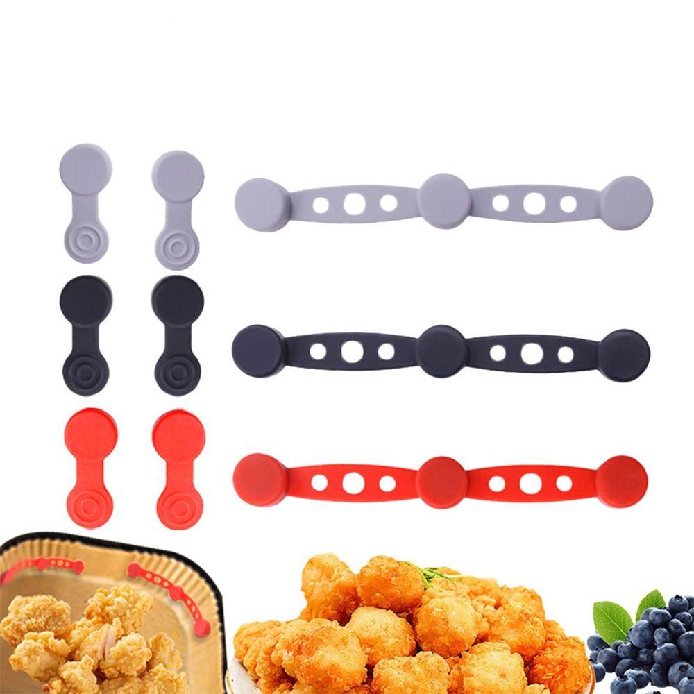 

Reusable Air Fryer Magnetic Silicone Buckle Holding Down Air Fryer Paper Air Fryer Accessories червоний