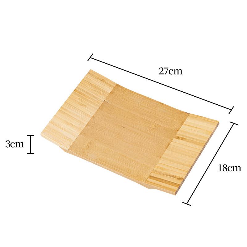 Bamboo Sushi Board Japanese And Korean Cuisine Rectangular Sushi Tray Serving Plate Cooking Sashimi Tableware Wood Platter Board